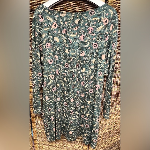 Peruvian Connection - Floral Long Sleeve Dress-Orla, XLarge - Picture 5 of 5